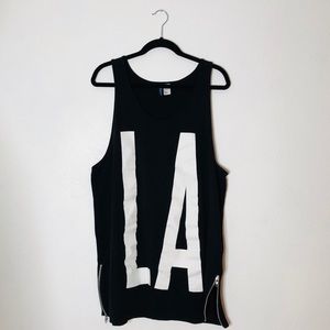 H&M Los Angeles Longline Tank Top